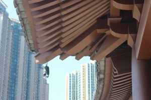 Clochette suspendue au toît du temple de Diamond hill, Hong Kong